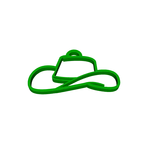 Cowboy Hat - Keychain v3 — Image 2 of 2