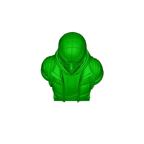 Spider-Man Miles Morales Bust | Puffer Jacket Streetwear — Фото 5 из 5