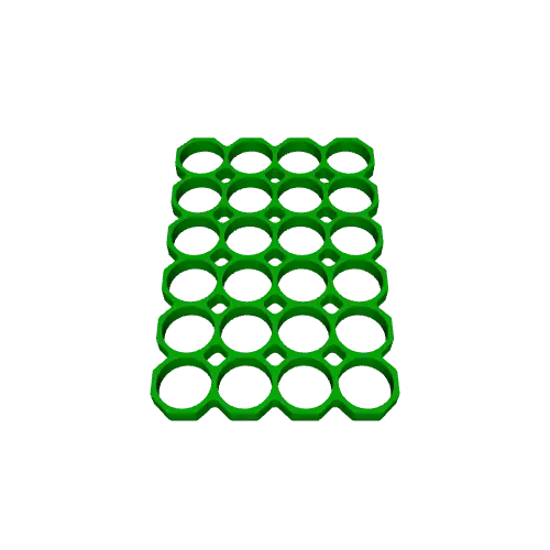 18650 Battery Spacer Grid | Octagonal (8-28 Cells) — Image 5 of 9