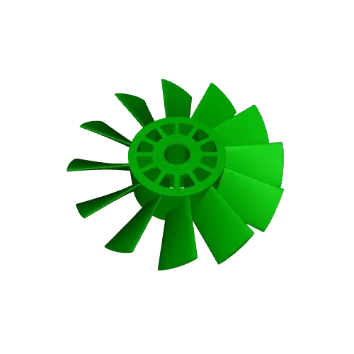 Fan for high-speed handheld blower. 8mm shaft. — Image 7 of 7