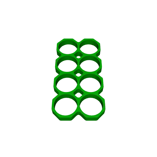 18650 Battery Spacer Grid | Octagonal (8-28 Cells) — Image 9 of 9