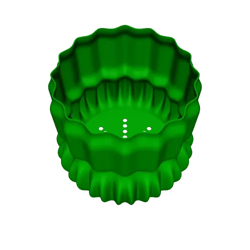 Ripple Plant Pot with Tray – Vase Mode Friendly — Image 3 of 3