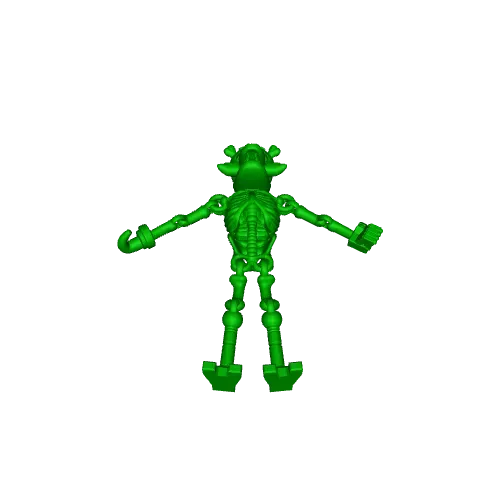 Foxy skeleton / PRINT-IN-PLACE WITHOUT SUPPORT — Фото 5 из 5
