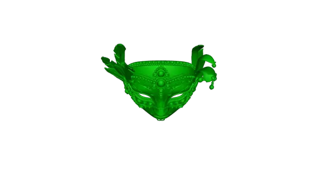 4049 Venetian Carnival Mask Color 3D Model art ARTE STL — Фото 4 из 4