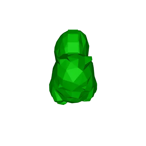 Low Poly Squirrel Keychain / keyring — Image 6 of 6