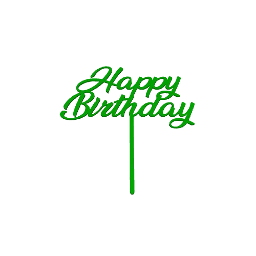 A Happy Birthday Cake Topper