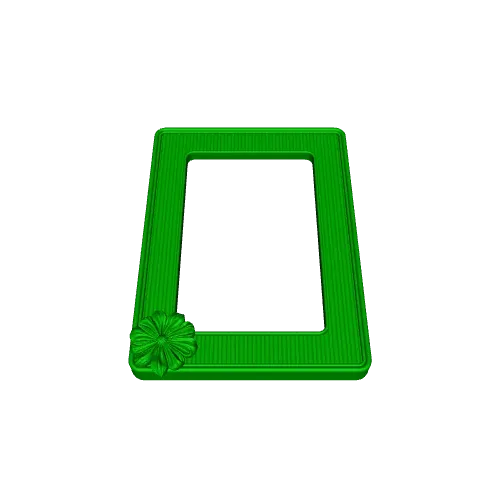 floral picture frame stl, 10x15 cm photo decor — Image 3 of 4