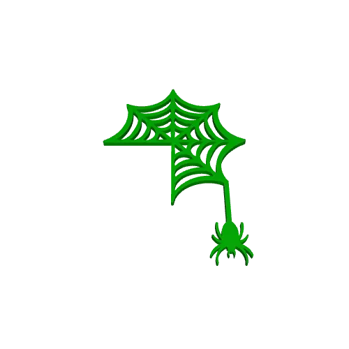Halloween Door Corner Decor, Spider - Web Shaped — Фото 7 из 7