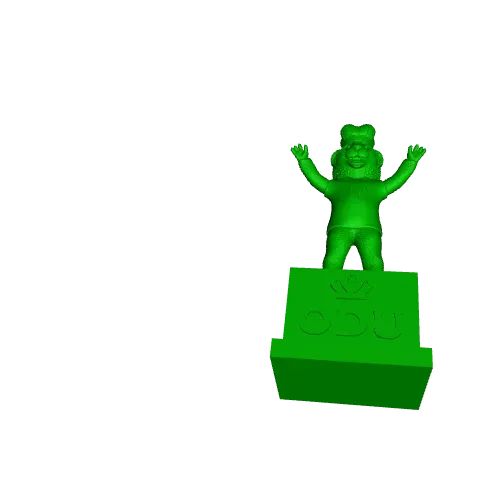 NCAA - Big Blue mascot - Old Dominion University - 3d print — Image 6 of 6