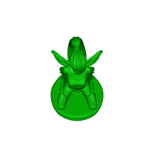 Mystic Pixie – Graceful Kneeling Fairy Statue — Фото 6 из 6