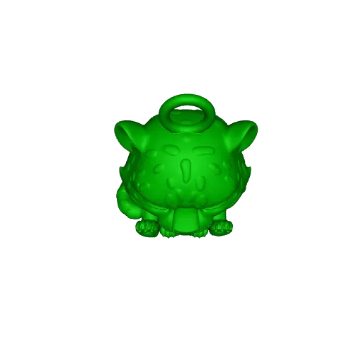❄️🐆 Cute Snow Leopard Keychain – Cartoon 3D Printable Model — Фото 3 из 3