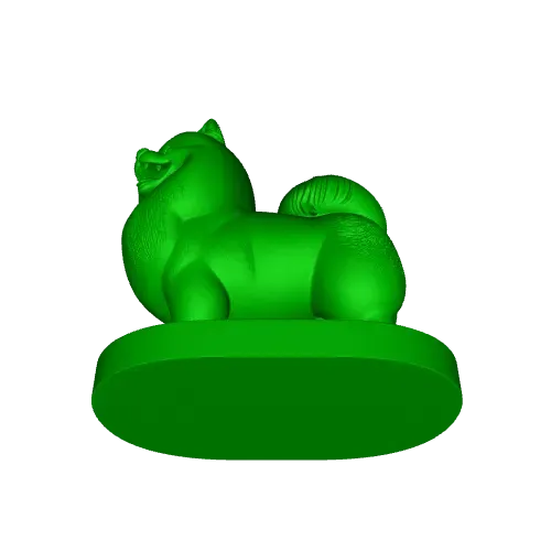 3419 Laughing Pomeranian Full-Color 3D Model STL — Image 4 of 7
