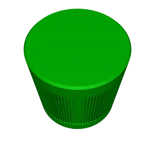 Minimal Cylindrical Storage Container with Threaded Lid — Image 3 of 4