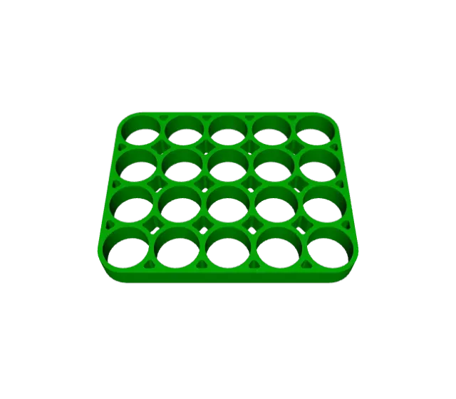 18650 Quad Row Holder Set | Wire Channels (8-24 Cells) — Image 6 of 7