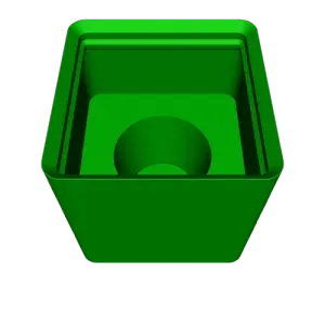 Stackable gridfinity boxes for ER25 collets