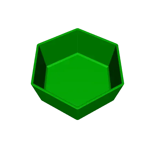 Hexagonal Bowl – Cute, Modern Design for Keys, Coins & Food — Image 4 of 4