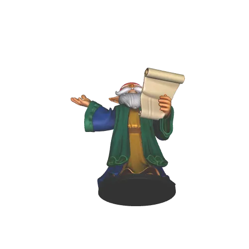 2964 Fairy Tale Gnome – Color Full-Body Figurine on Base — Фото 4 из 4