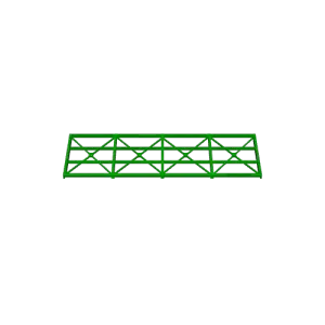 HO scale railway bridge