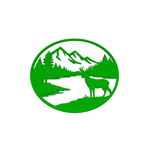 Deer & Mountain Silhouette Wall Art — Image 4 of 4