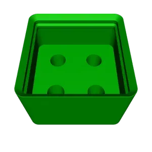 Stackable gridfinity boxes for ER8 collets