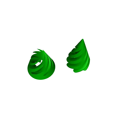 Spiral Fidget Cone Passthrough Spinner Easy Print — Image 3 of 3