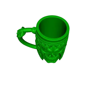 Nordic skull beer mug