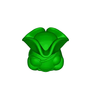 FlexiSlugs Pirate Ghost - Flexi Articulated Chibi Slug STL