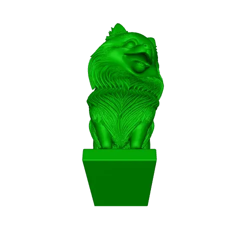 3337 Laughing Pomeranian – Full-Color 3D Model dog STL — Image 3 of 4