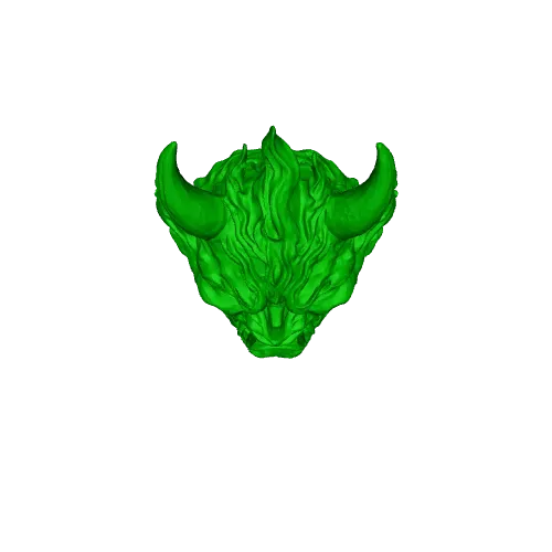 Blazefang Oni Mask — Image 4 of 4