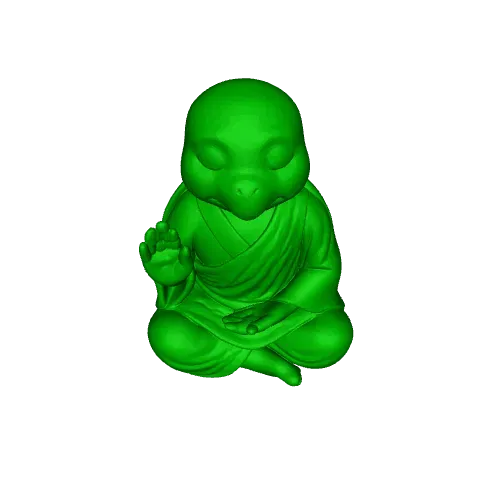 Turtle Monk Figurine — Image 2 of 2