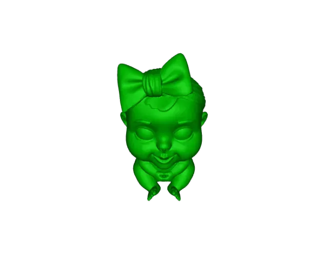 Adorable 3D printed baby girl figurine — Image 6 of 6