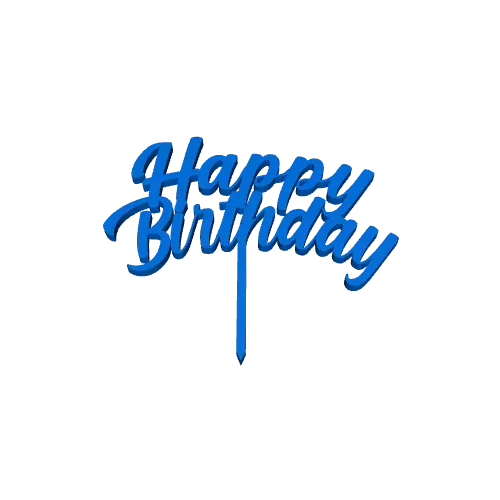 HAPPY BIRTHDAY CAKE TOPPER — Фото 4 из 4