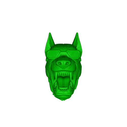 Cyber Dobermann dog wall mounted decoration key holder — Фото 4 из 4