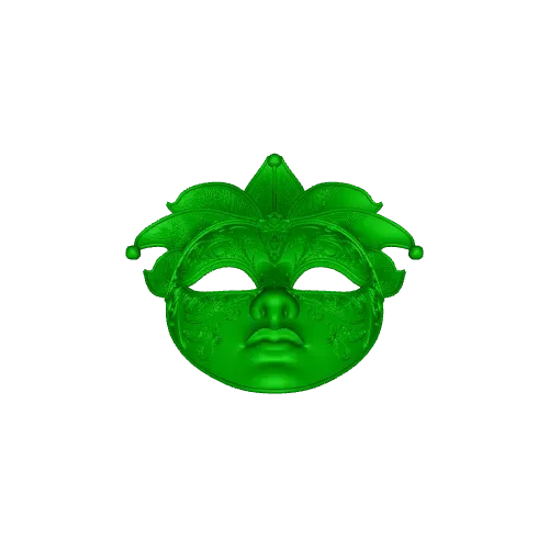 3697 Venetian Carnival Mask Color 3D Model magic STL — Фото 4 из 5