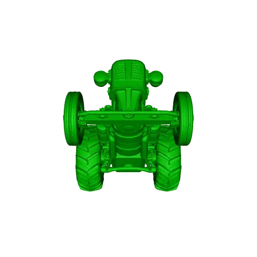 Realistic Vintage Zetor 25 Farm Tractor — Image 3 of 3