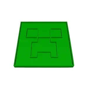 Minecraft Creeper Face Cookie Cutter