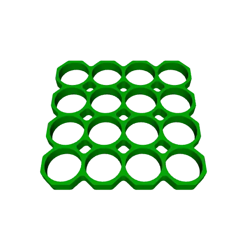 18650 Battery Spacer Grid | Octagonal (8-28 Cells) — Image 7 of 9