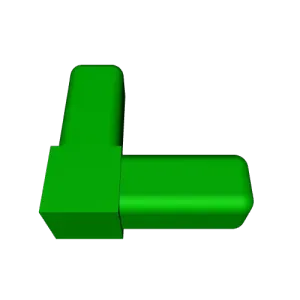 angle 90 pour tube carré 30x302