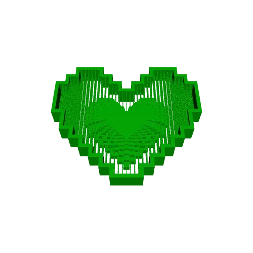 ❤️ Pixel Heart String Art – Floating Retro Heart Decor 🕹️✨ — Фото 4 из 5