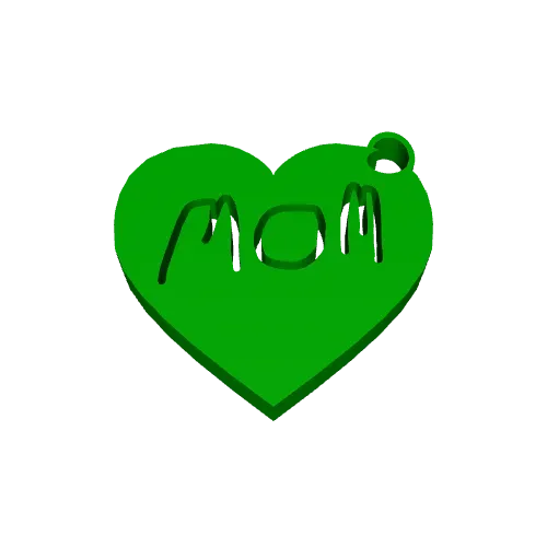 mothers day heart keychain — Image 3 of 3