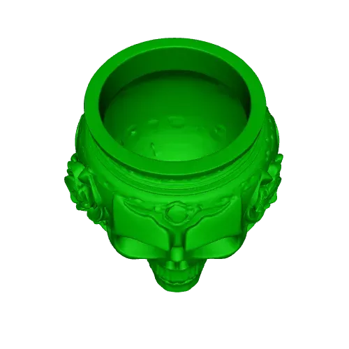Skull Amphora with Roses — Image 4 of 6