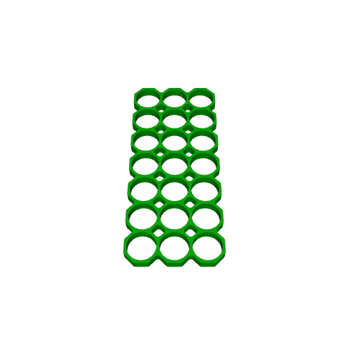 18650 Battery Spacer Grid | Octagonal (6-21 Cells) — Image 5 of 9