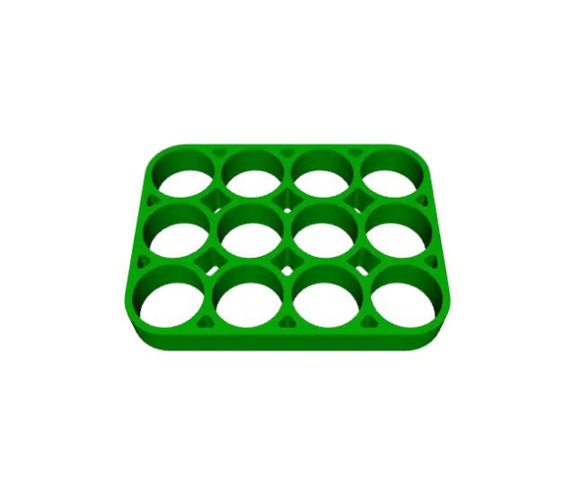 18650 Quad Row Holder Set | Wire Channels (8-24 Cells) — Image 4 of 7