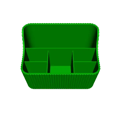 Ribbed makeup organizer with six compartments — Фото 7 из 7