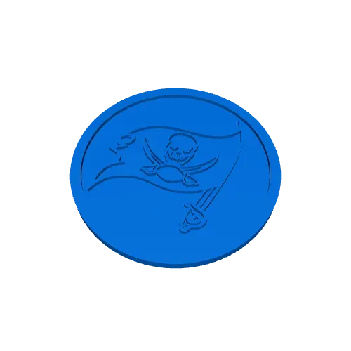 Tampa Bay Bucs Coaster w/holder (holds 6) — Image 4 of 5