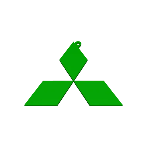 Mitsubishi Logo Keychain – Single Color — Image 4 of 4