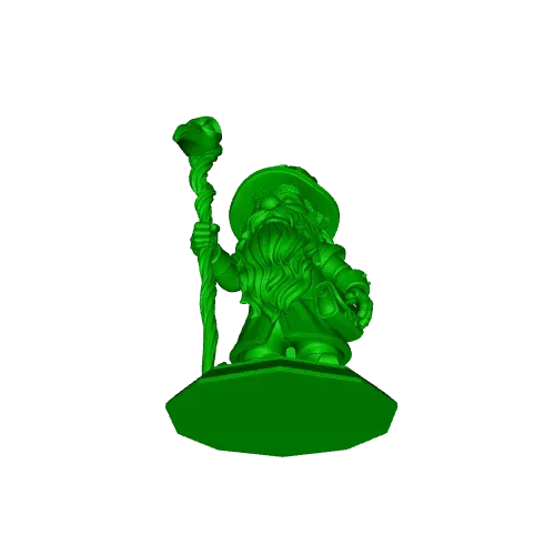 3874 Fairy Tale Gnome Color Full-Body Figurine on Base STL — Фото 4 из 5