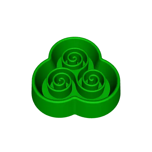 Triskelion Slow Feeder, 3D Dog or Cat Bowl, Safe Food — Image 5 of 5