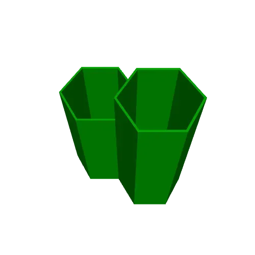 Hexagonal Pen Holder Container Plastic Pencil Organizer Desk — Image 5 of 5