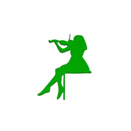 Violinist Silhouette Door Frame — Image 2 of 2